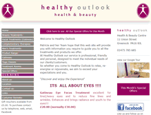 Tablet Screenshot of healthyoutlook.co.uk